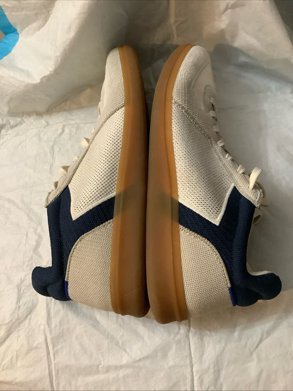 Rothy's The RS01 Sneakers In The Hudson Colorway Blue Knit Washable Men's 11 - Picture 5 of 12